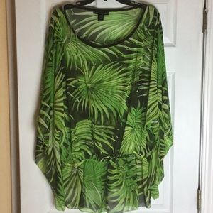 Beautiful flowing blouse with some length.SOLD
